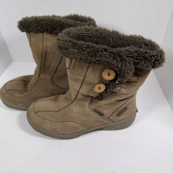 Hi-Tec V-Lite Women's Size‎ 8 Thinsulate Snowflake Chukka Winter Boots Tan Suede - Picture 1 of 6
